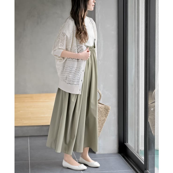 多釦透かしドルマンニットカーディガン | rps | 詳細画像5 