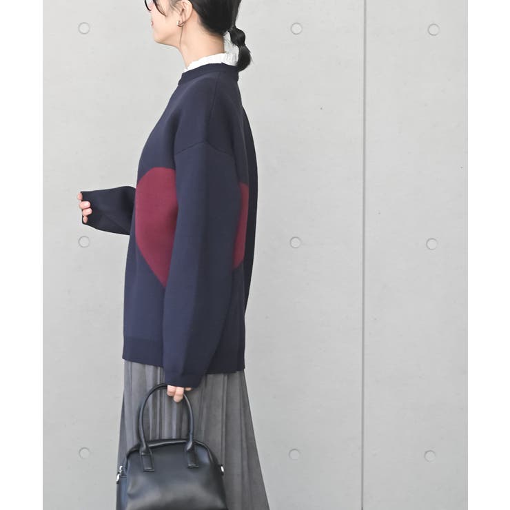 ハートジャガードワイドニットプルオーバー | rps | 詳細画像11 