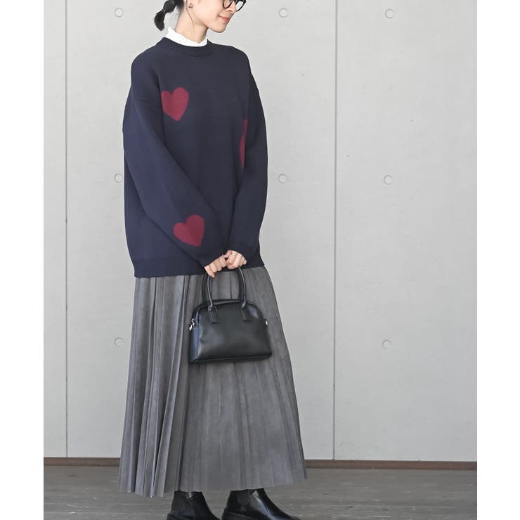 ハートジャガードワイドニットプルオーバー | rps | 詳細画像13 