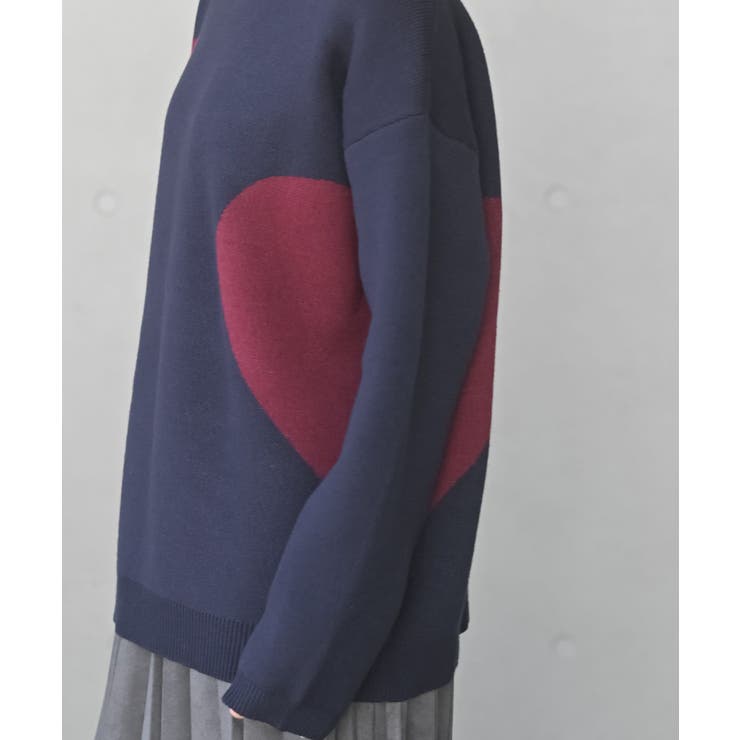 ハートジャガードワイドニットプルオーバー | rps | 詳細画像17 