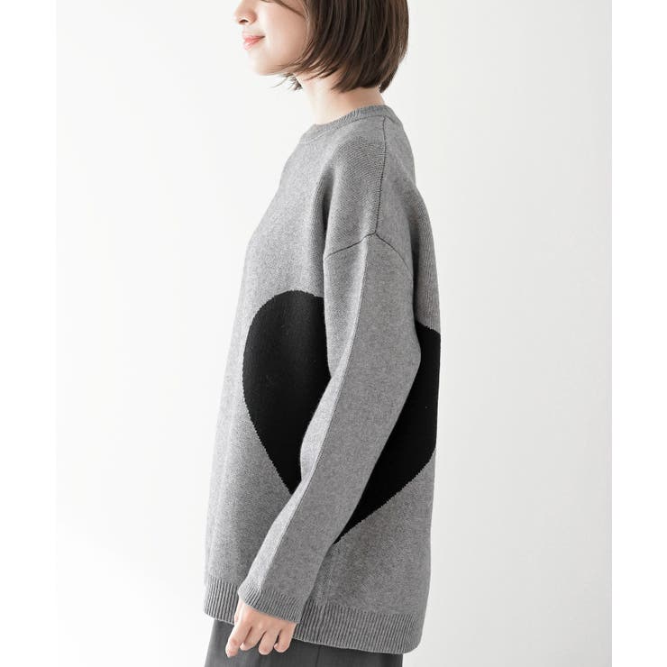 ハートジャガードワイドニットプルオーバー | rps | 詳細画像22 