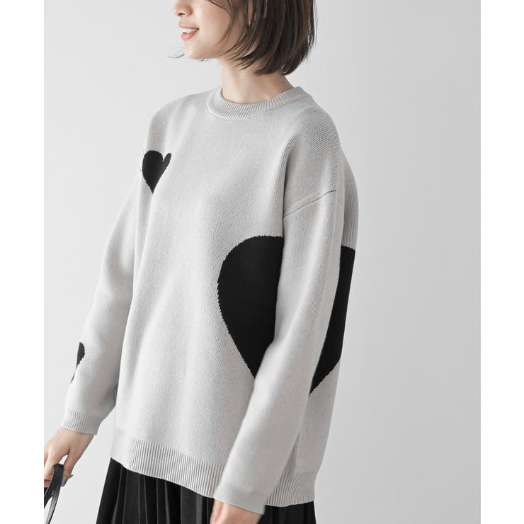 ハートジャガードワイドニットプルオーバー | rps | 詳細画像28 