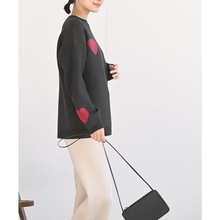 ハートジャガードワイドニットプルオーバー | rps | 詳細画像3 