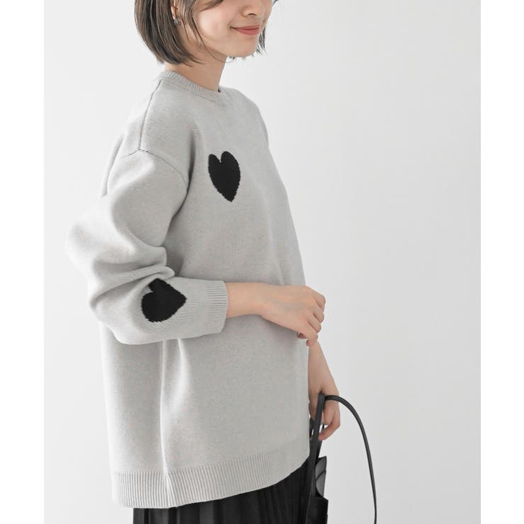 ハートジャガードワイドニットプルオーバー | rps | 詳細画像30 