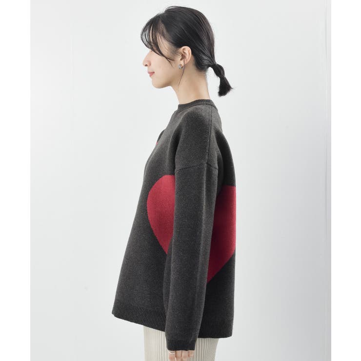 ハートジャガードワイドニットプルオーバー | rps | 詳細画像31 