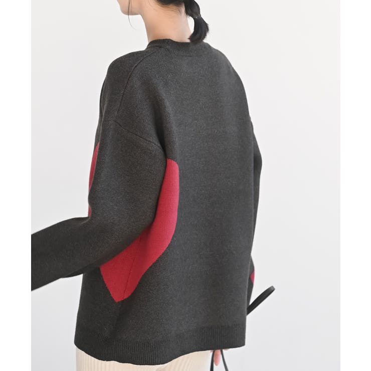 ハートジャガードワイドニットプルオーバー | rps | 詳細画像8 