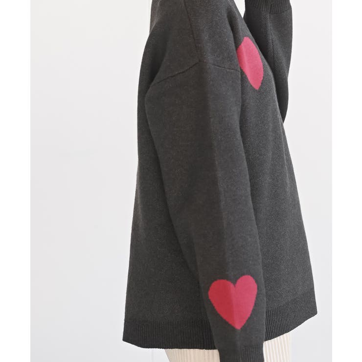 ハートジャガードワイドニットプルオーバー | rps | 詳細画像9 