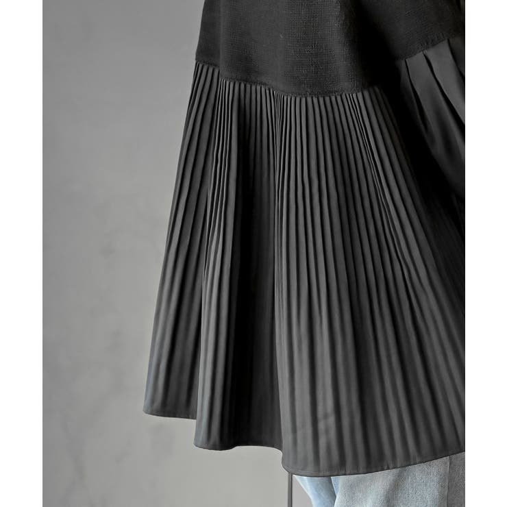 Ａラインプリーツ切替ニットプルオーバー | rps | 詳細画像16 