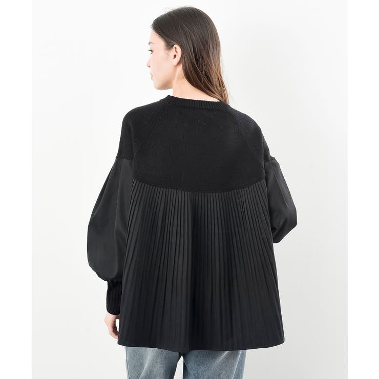 Ａラインプリーツ切替ニットプルオーバー | rps | 詳細画像19 