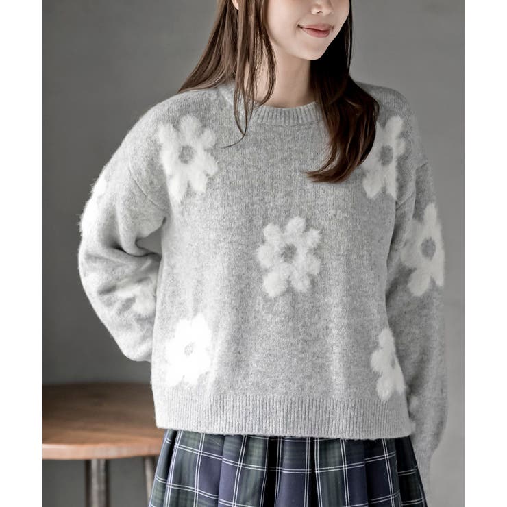 フラワーシャギーニットプルオーバー | rps | 詳細画像14 