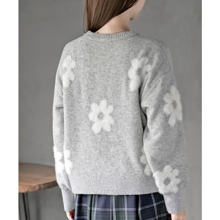 フラワーシャギーニットプルオーバー | rps | 詳細画像16 