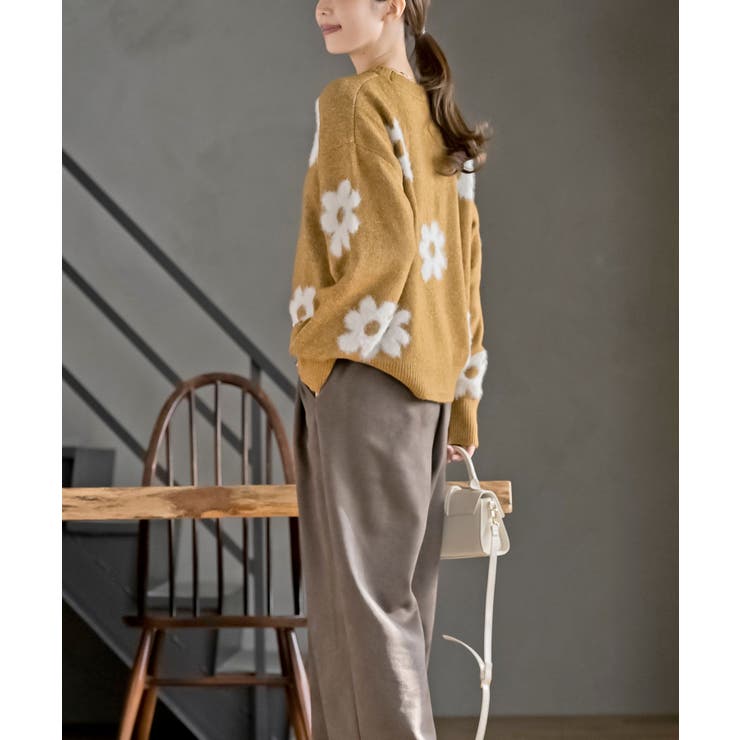 フラワーシャギーニットプルオーバー | rps | 詳細画像19 