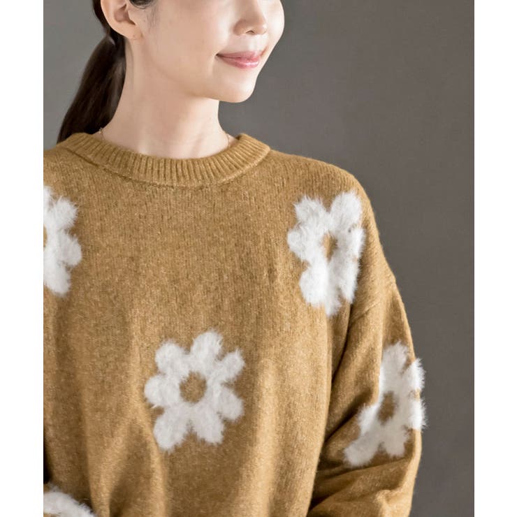 フラワーシャギーニットプルオーバー | rps | 詳細画像22 