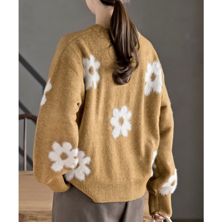 フラワーシャギーニットプルオーバー | rps | 詳細画像24 