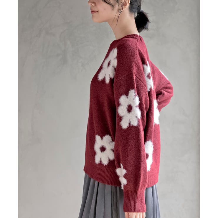 フラワーシャギーニットプルオーバー | rps | 詳細画像31 