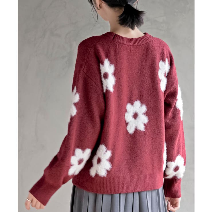 フラワーシャギーニットプルオーバー | rps | 詳細画像32 