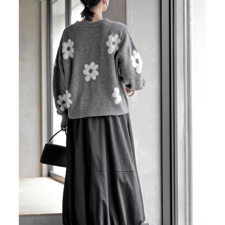 フラワーシャギーニットプルオーバー | rps | 詳細画像4 
