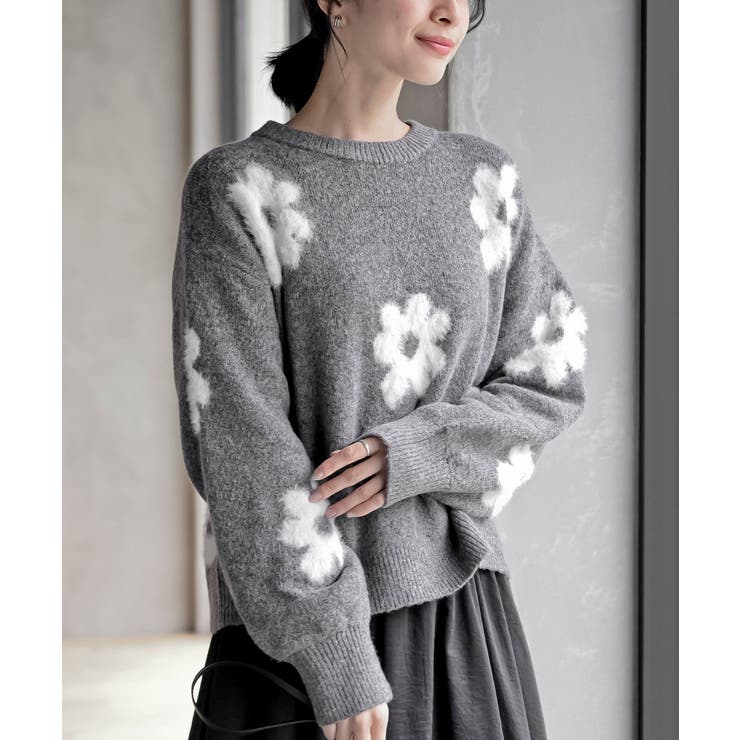 フラワーシャギーニットプルオーバー | rps | 詳細画像6 