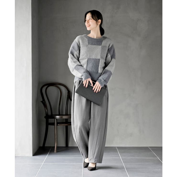 ブロック配色柄ニットプルオーバー | rps | 詳細画像2 