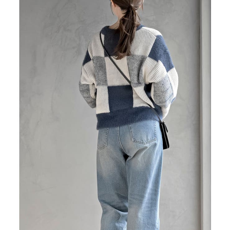 ブロック配色柄ニットプルオーバー | rps | 詳細画像20 