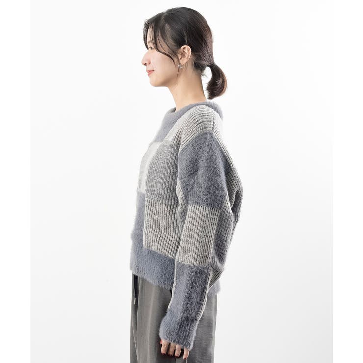 ブロック配色柄ニットプルオーバー | rps | 詳細画像26 