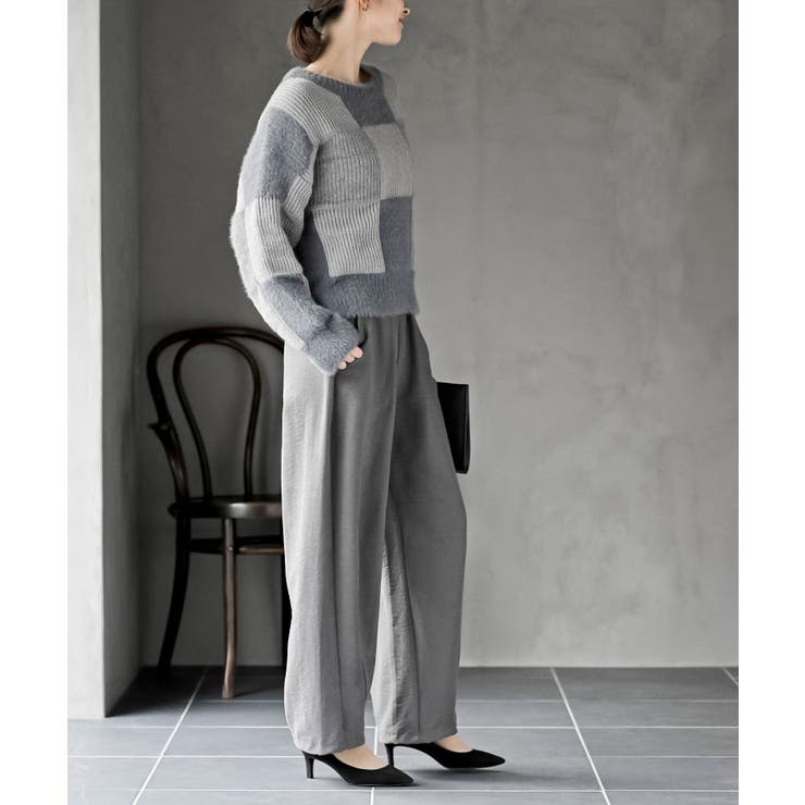 ブロック配色柄ニットプルオーバー | rps | 詳細画像5 