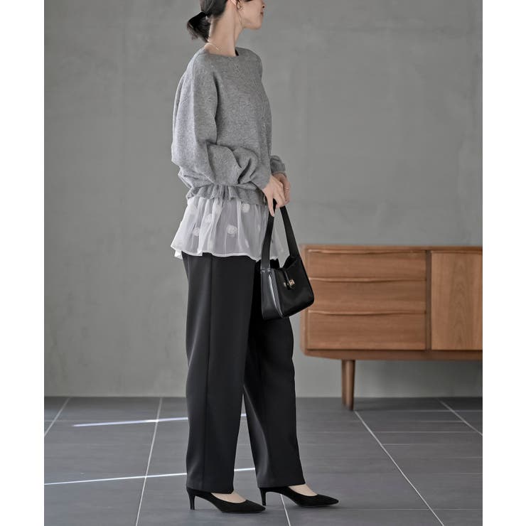 裾布帛ドッキングニットプルオーバー | rps | 詳細画像13 