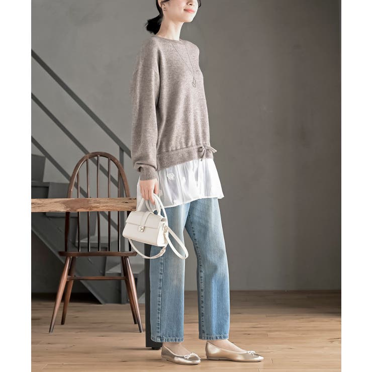 裾布帛ドッキングニットプルオーバー | rps | 詳細画像21 