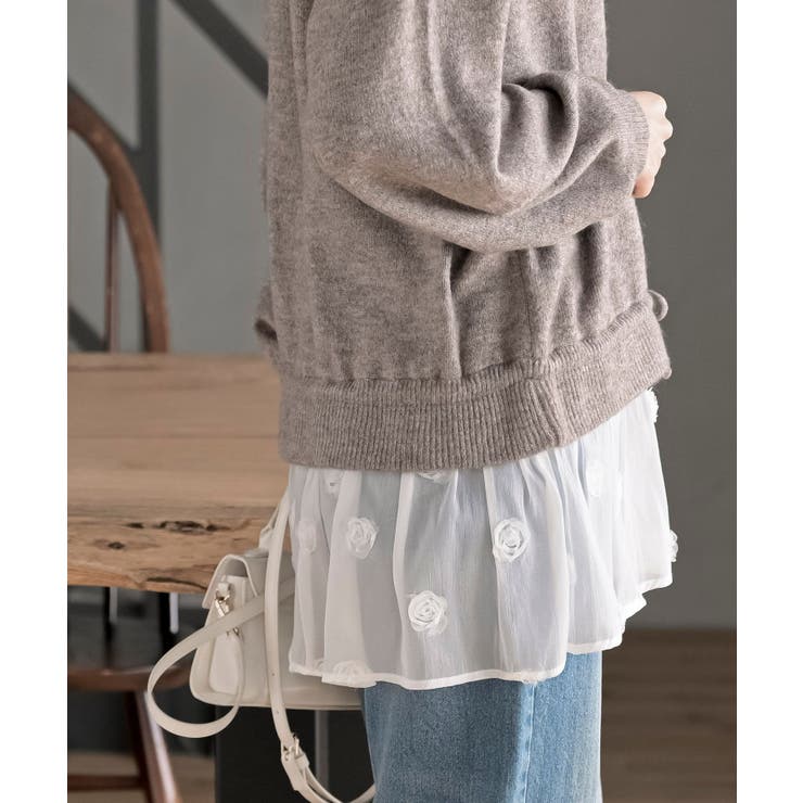 裾布帛ドッキングニットプルオーバー | rps | 詳細画像25 