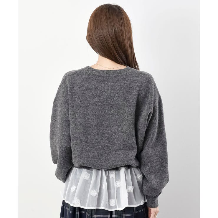 裾布帛ドッキングニットプルオーバー | rps | 詳細画像27 