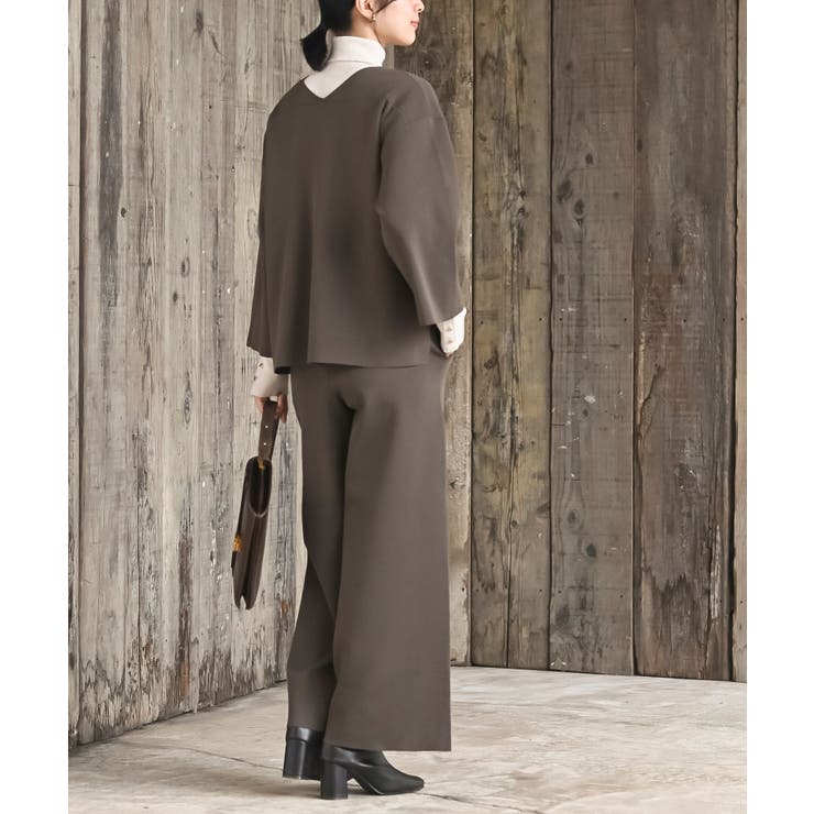 Ｖネックニットプルオーバー＋ニットパンツセットアップ | rps | 詳細画像23 