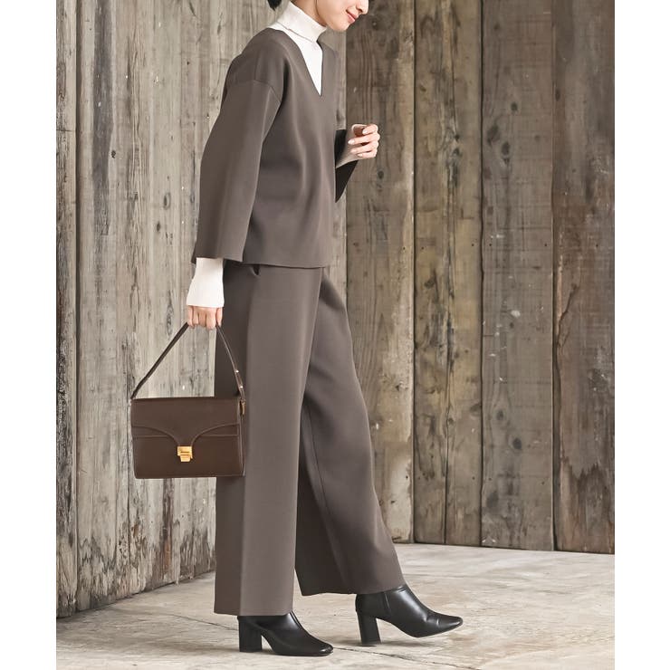 Ｖネックニットプルオーバー＋ニットパンツセットアップ | rps | 詳細画像24 