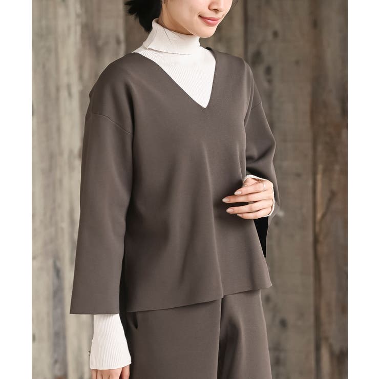 Ｖネックニットプルオーバー＋ニットパンツセットアップ | rps | 詳細画像27 