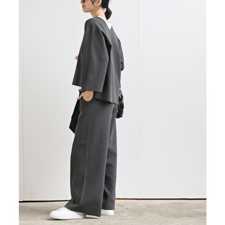 Ｖネックニットプルオーバー＋ニットパンツセットアップ | rps | 詳細画像3 