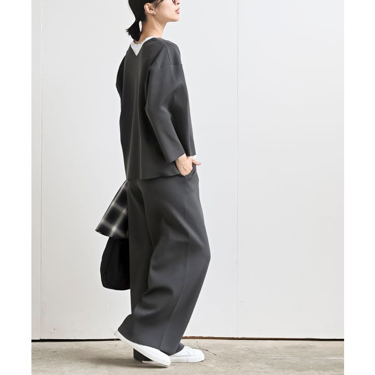 Ｖネックニットプルオーバー＋ニットパンツセットアップ | rps | 詳細画像4 