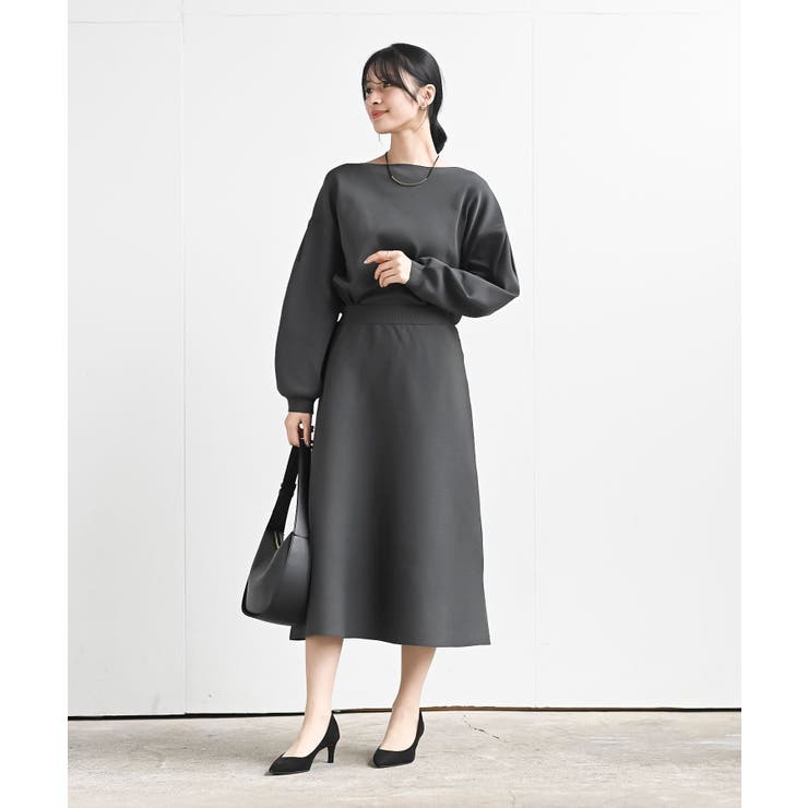 ボートネックニットプルオーバー＋ニットスカートセットアップ | rps | 詳細画像2 