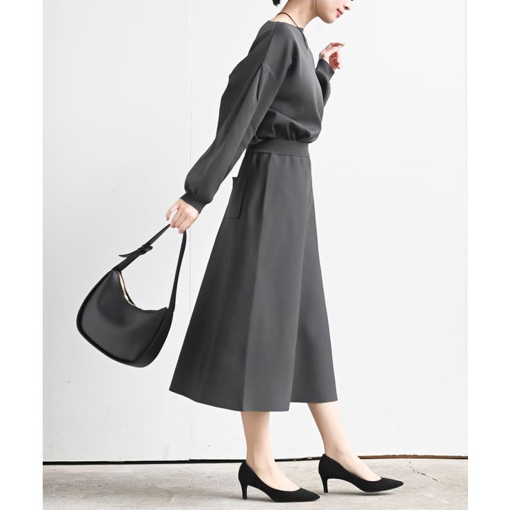 ボートネックニットプルオーバー＋ニットスカートセットアップ | rps | 詳細画像5 