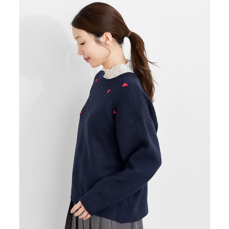 ハート刺繍ニットプルオーバー | rps | 詳細画像27 