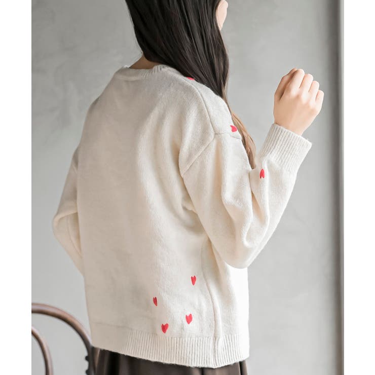 ハート刺繍ニットプルオーバー | rps | 詳細画像9 