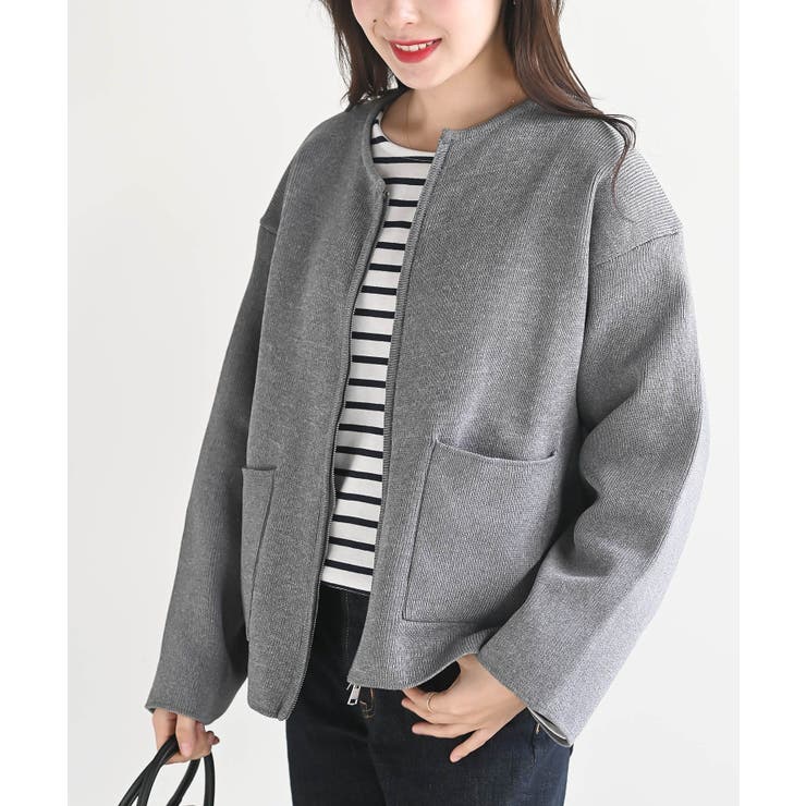 スポンジニットジャケット[品番：RPSW0002337]｜rps（アールピーエス