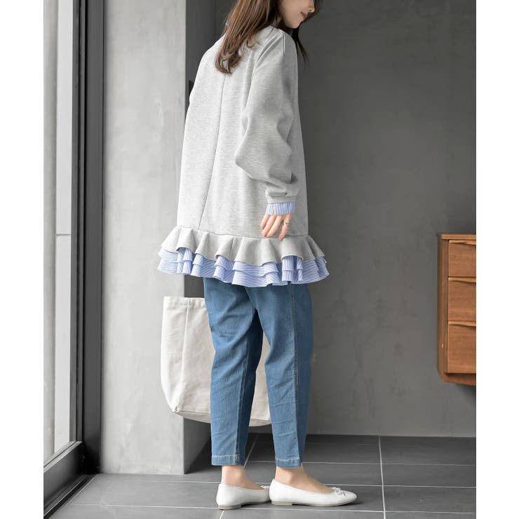 フリルレイヤードダンボールミニワンピース | rps | 詳細画像13 