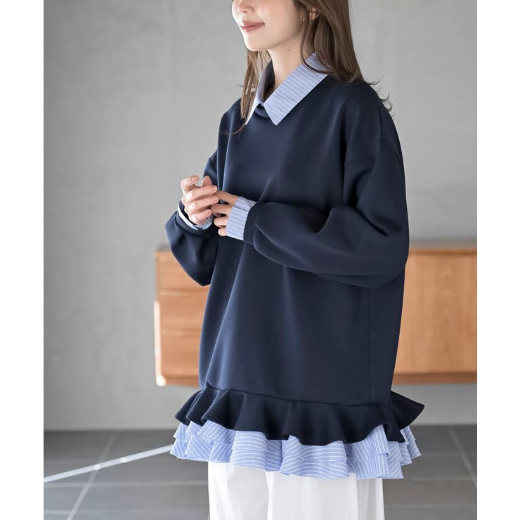 フリルレイヤードダンボールミニワンピース | rps | 詳細画像23 