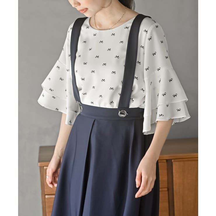 BIGリングダブルクロスジャンパースカート | rps | 詳細画像14 