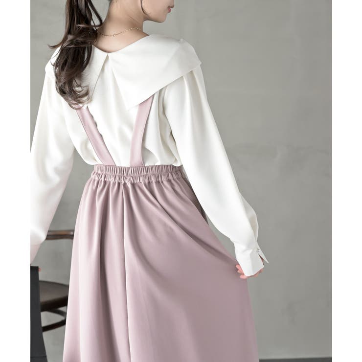 BIGリングダブルクロスジャンパースカート | rps | 詳細画像24 