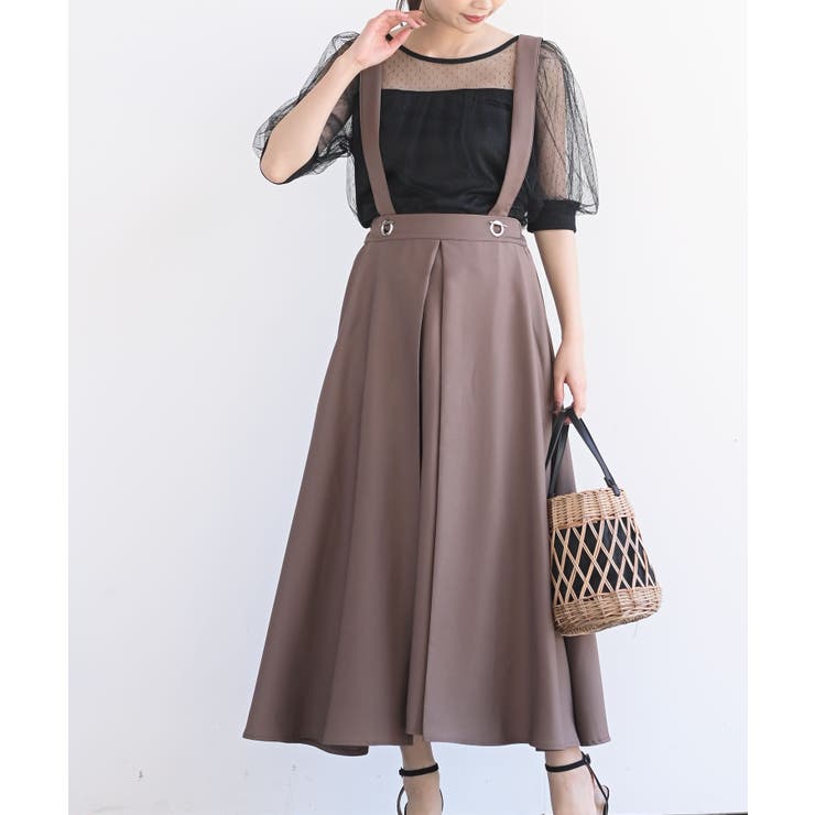 モカ | BIGリングダブルクロスジャンパースカート | rps