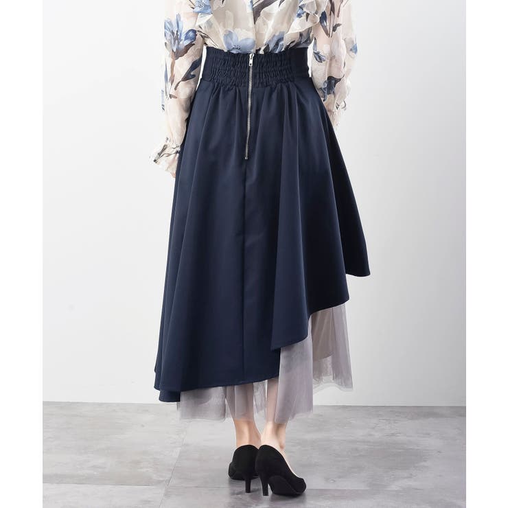 チュール切替アシンメトリーロングスカート | rps | 詳細画像30 