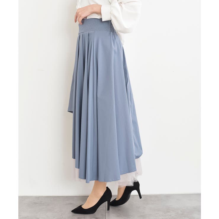 チュール切替アシンメトリーロングスカート | rps | 詳細画像45 