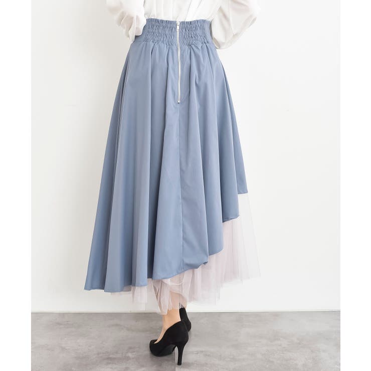 チュール切替アシンメトリーロングスカート | rps | 詳細画像46 