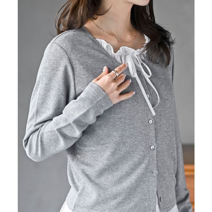 レースレイヤー風カーデプルオーバー | rps | 詳細画像6 