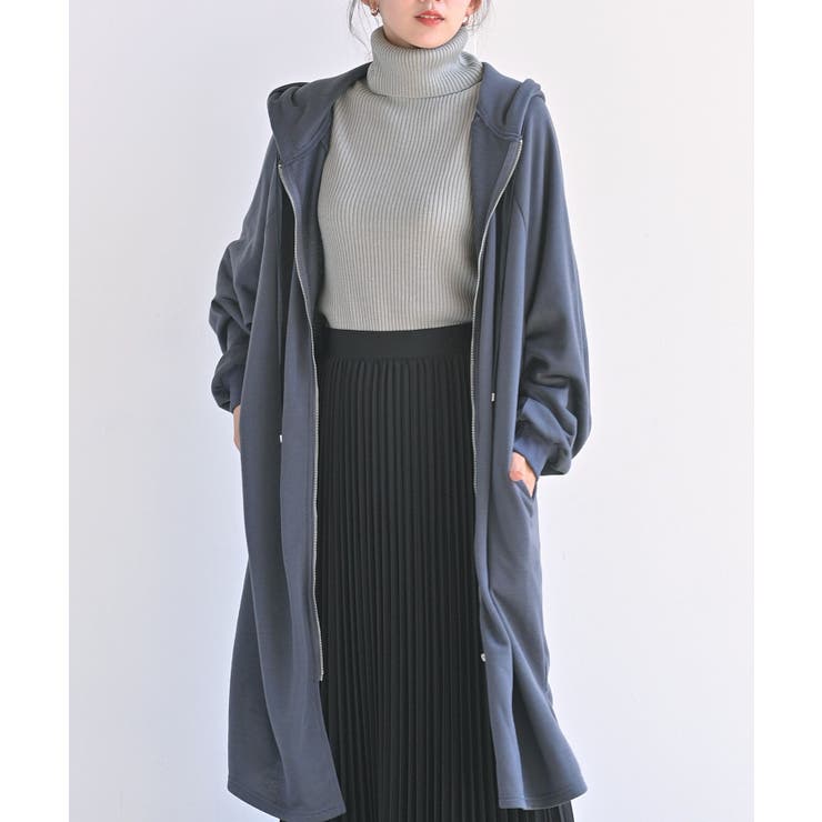 裏毛ロングZIPパーカー[品番：RPSW0000627]｜rps（アールピーエス